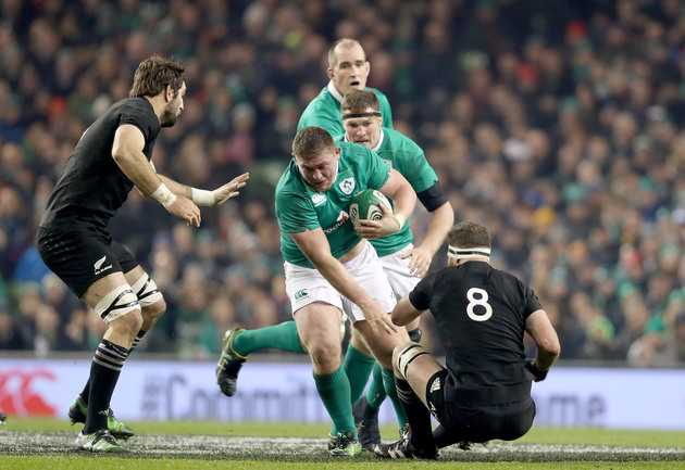 Tadhg Furlong with Kieran Read 19/11/2016